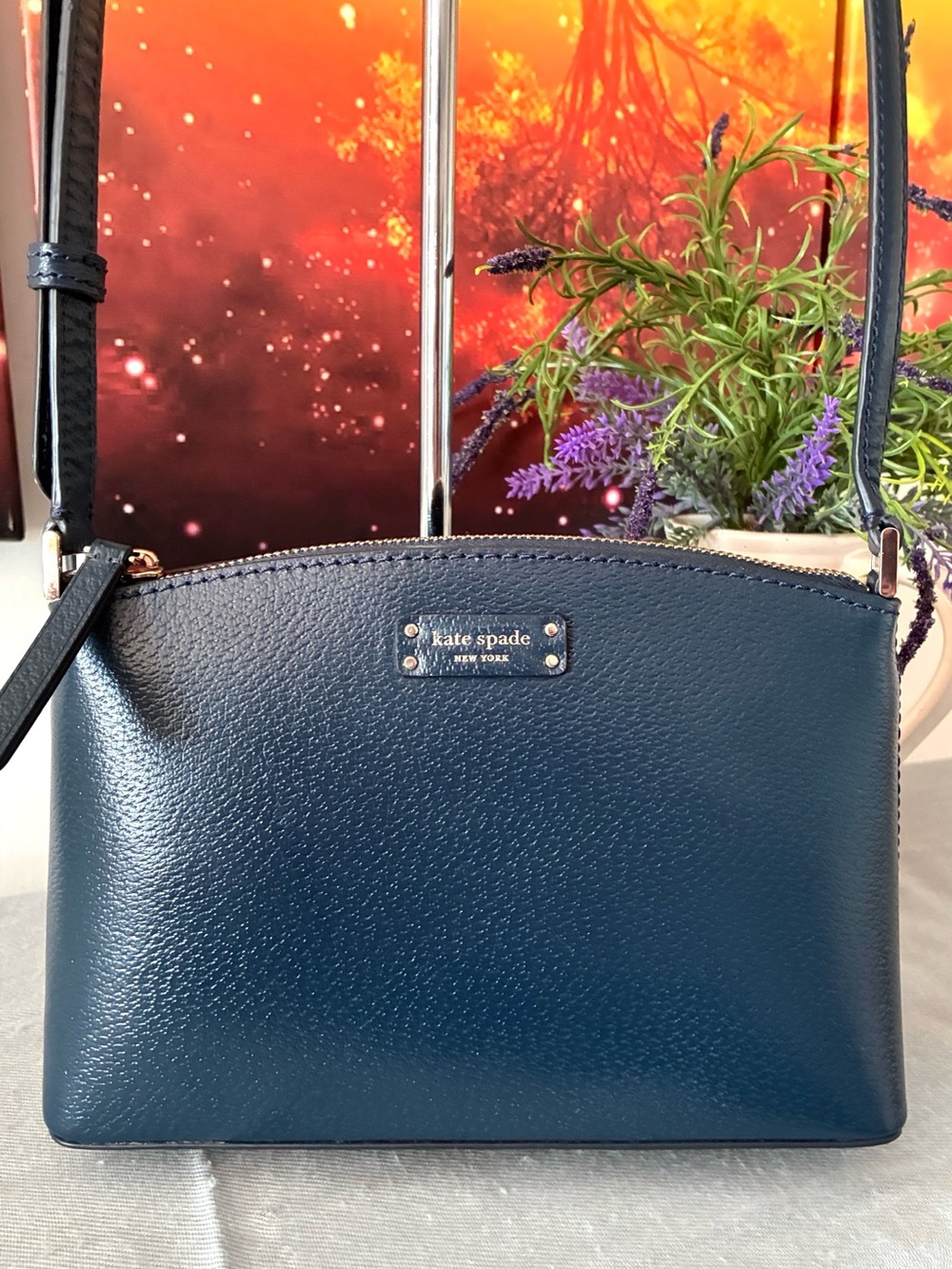 Kate Spade Navy Leather Crossbody